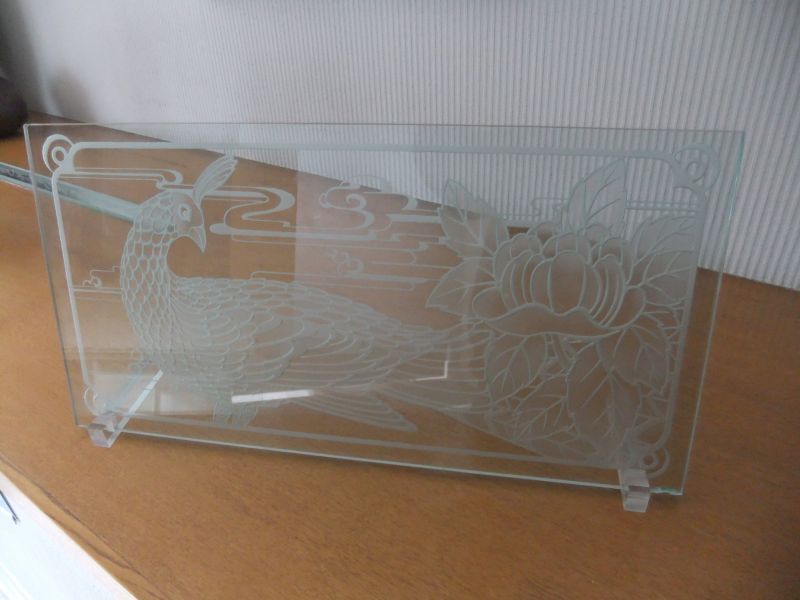 Etched glass