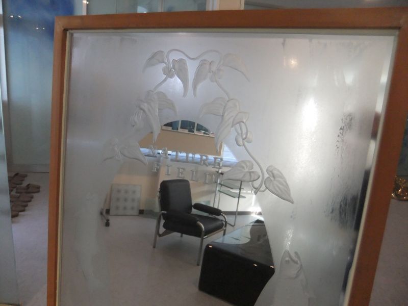 Etched glass